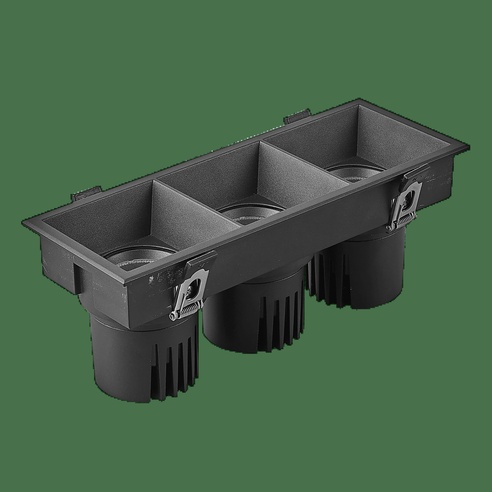 Светильник MS-FLOW-BUILT-S230x85-3x12W Day4000 (BK, 15 deg, 230V) (Arlight, IP20 Металл, 5 лет)