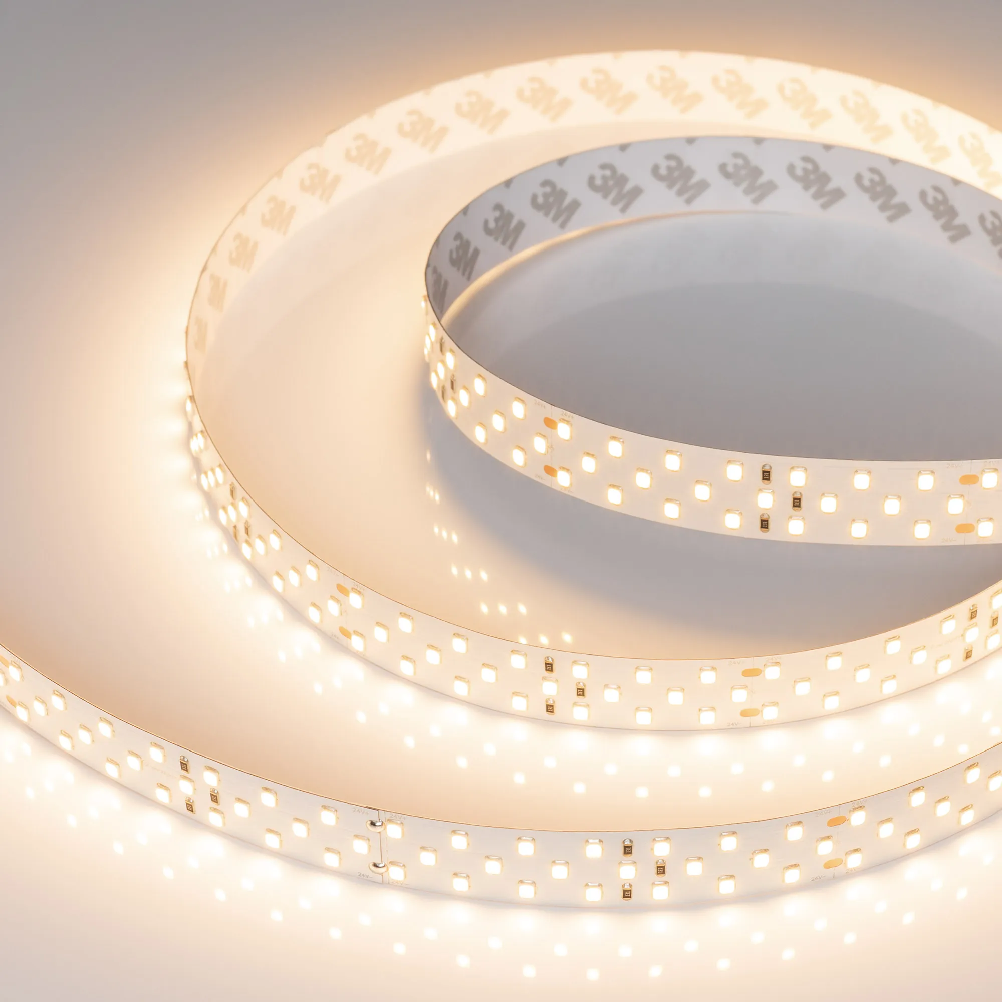 Лента светодиодная RT-A252-19mm 24V Warm3000 (27 W/m, IP20, 2835, 5m) (Arlight, Открытый)