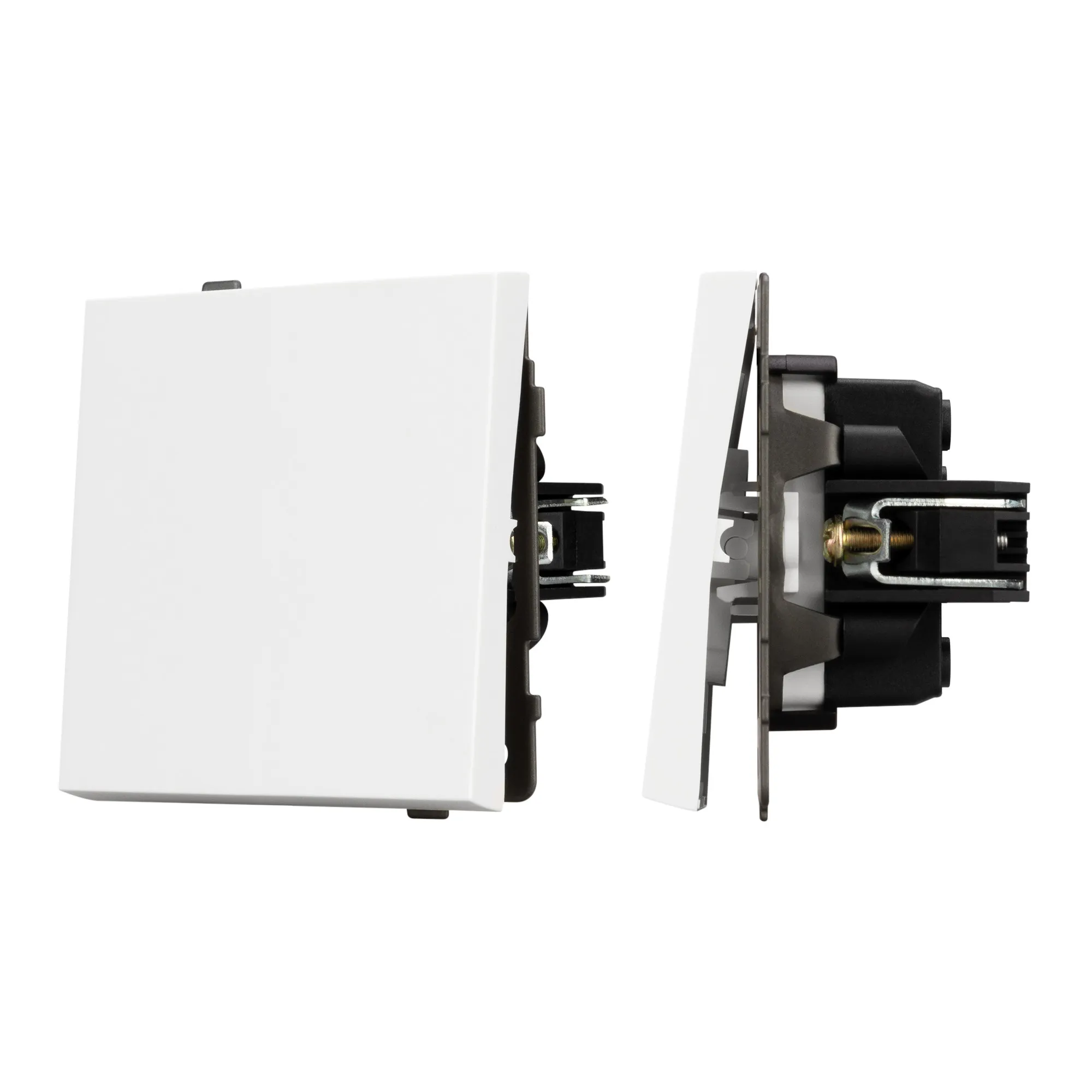 Механизм выключателя одноклавишный проходной SWT-TENDO-MKP1-PL-WH (230V, 10A) (Arlight, -)