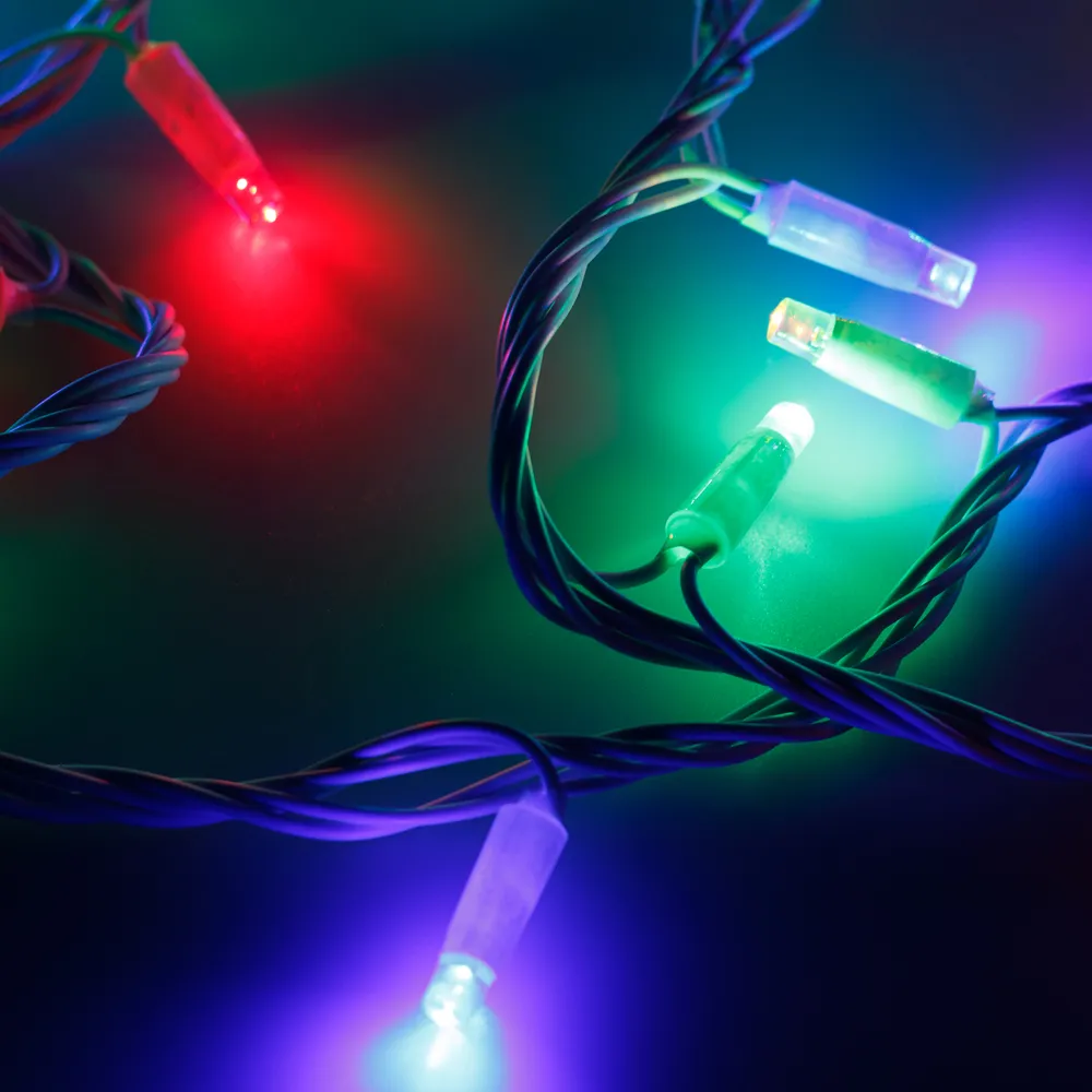 Светодиодная гирлянда ARD-STRING-PRO-10000-WHITE-100LED-LIVE RGB (230V, 7W) (Ardecoled, IP65) - изображение товара