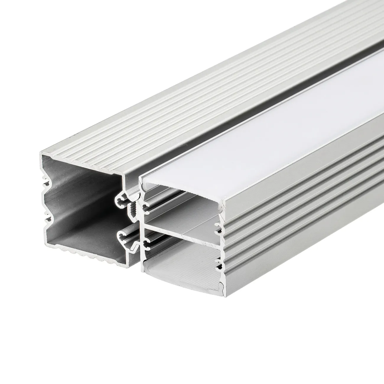 Профиль с экраном ALU-BASE-PW35D-2000 ANOD+FROST (Arlight, Металл) - изображение товара