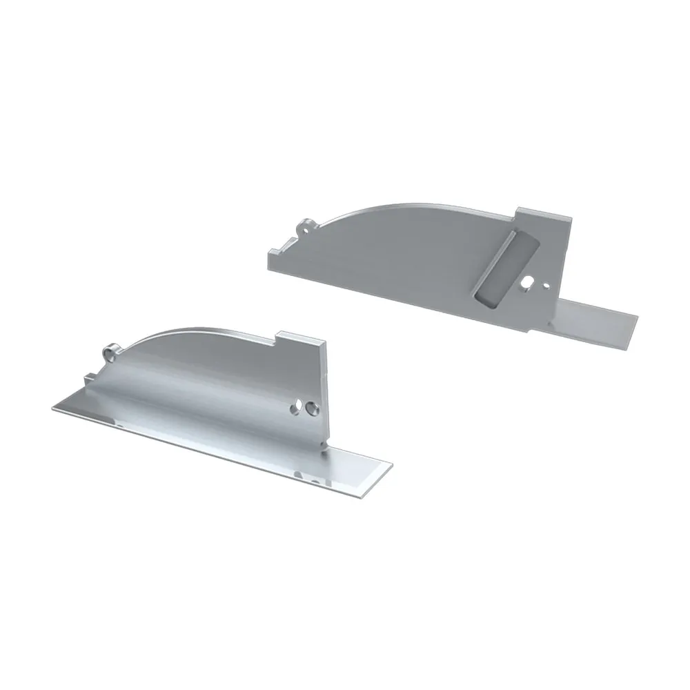 Заглушка для ALM-ARC-SIDE серая правая с отверстием (Arlight, Металл) - изображение товара